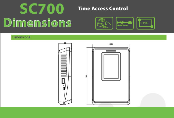 sc700 Access Control RFID - IP Proximity Device